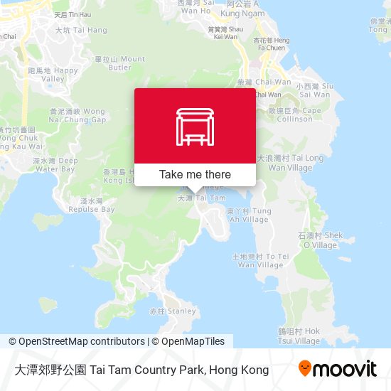 大潭郊野公園 Tai Tam Country Park map