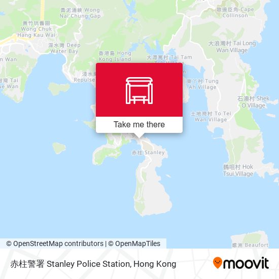 赤柱警署 Stanley Police Station map
