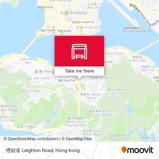 禮頓道 Leighton Road map