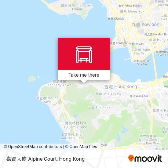 嘉賢大廈 Alpine Court map