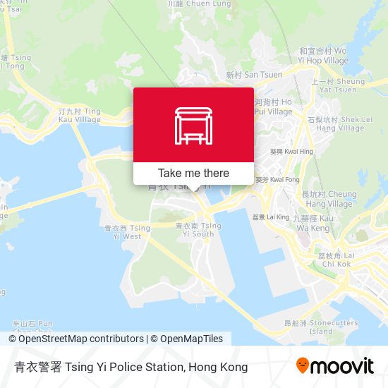 青衣警署 Tsing Yi Police Station map