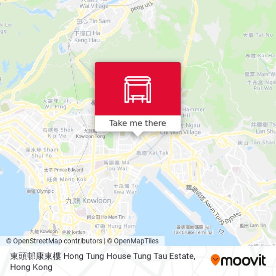 東頭邨康東樓 Hong Tung House Tung Tau Estate map