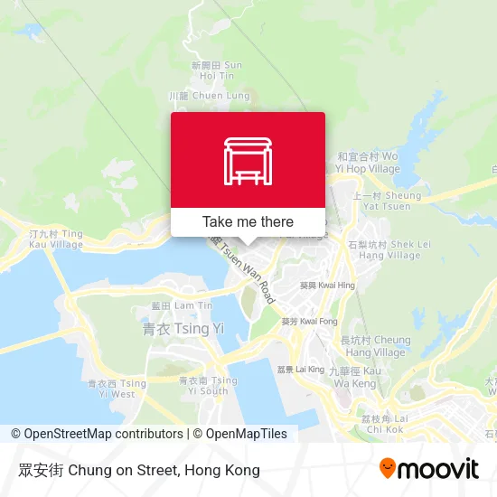 眾安街 Chung on Street地圖