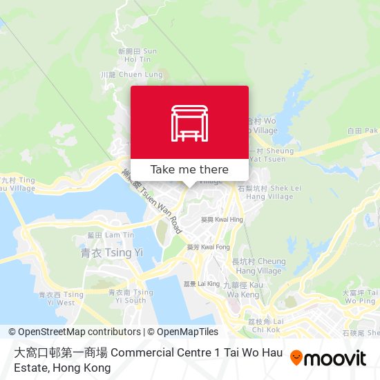 大窩口邨第一商場 Commercial Centre 1 Tai Wo Hau Estate map
