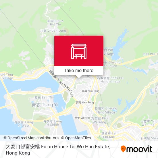 大窩口邨富安樓 Fu on House Tai Wo Hau Estate map