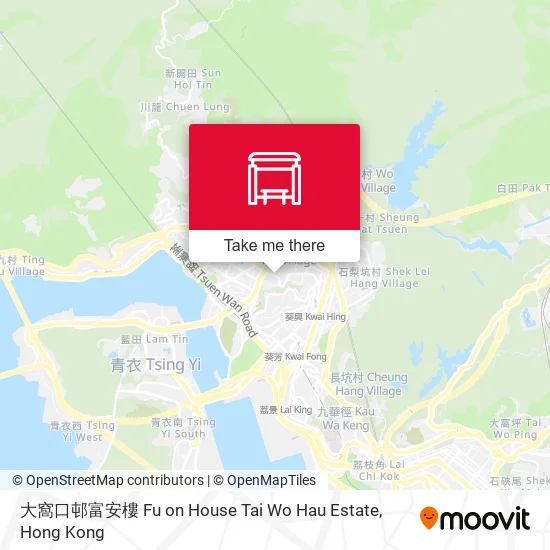 大窩口邨富安樓 Fu on House Tai Wo Hau Estate地圖