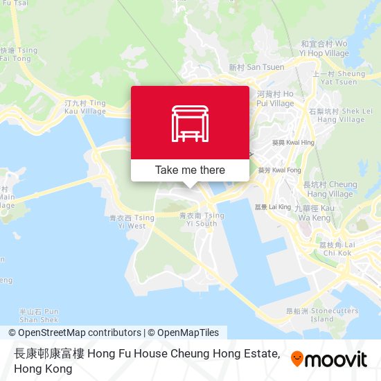 長康邨康富樓 Hong Fu House Cheung Hong Estate map