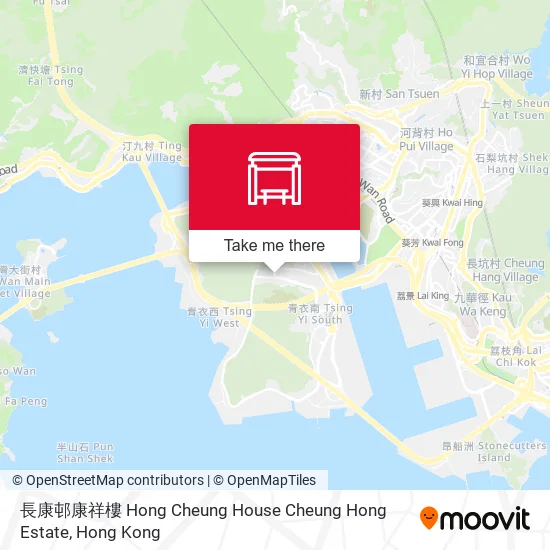 長康邨康祥樓 Hong Cheung House Cheung Hong Estate地圖
