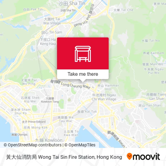 黃大仙消防局 Wong Tai Sin Fire Station地圖