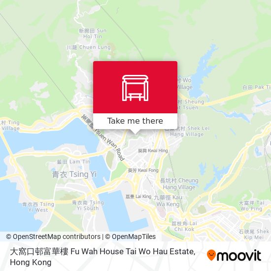 大窩口邨富華樓 Fu Wah House Tai Wo Hau Estate map