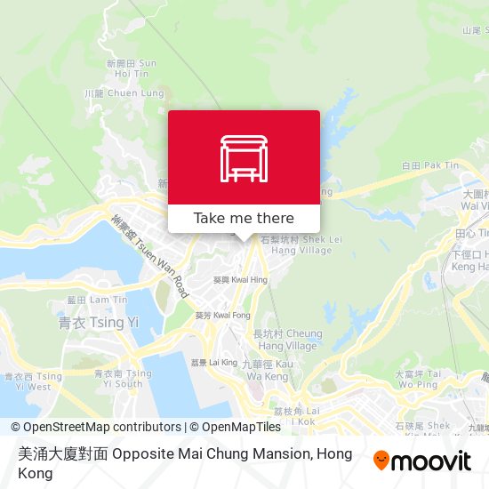美涌大廈對面 Opposite Mai Chung Mansion map