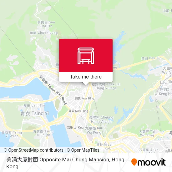美涌大廈對面 Opposite Mai Chung Mansion地圖