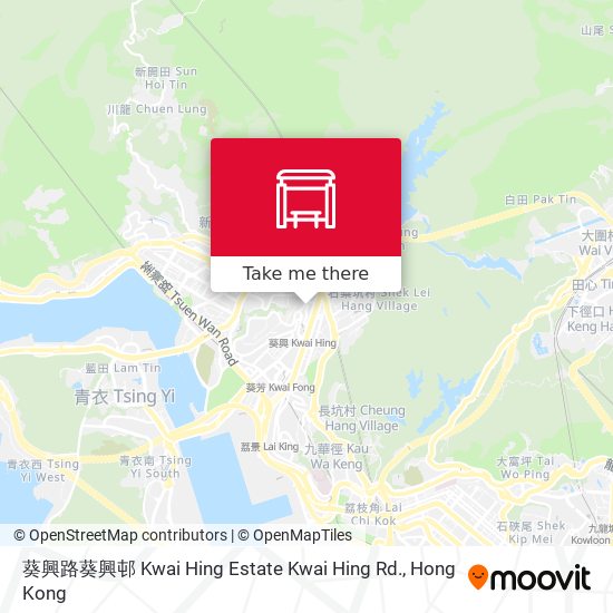 葵興路葵興邨 Kwai Hing Estate Kwai Hing Rd. map