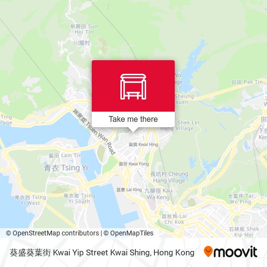 葵盛葵葉街 Kwai Yip Street Kwai Shing map