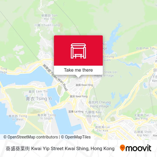 葵盛葵葉街 Kwai Yip Street Kwai Shing地圖