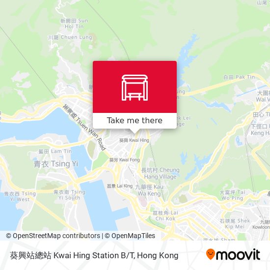 葵興站總站 Kwai Hing Station B/T map