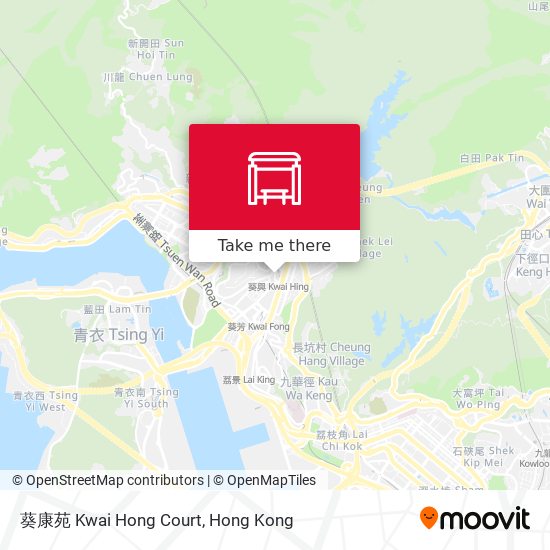 葵康苑 Kwai Hong Court map