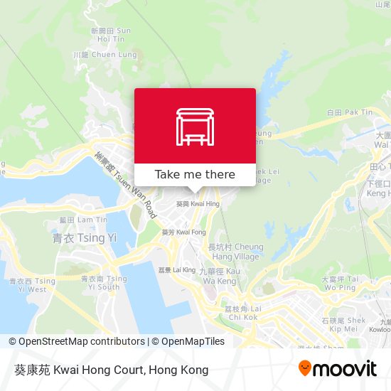 葵康苑 Kwai Hong Court地圖