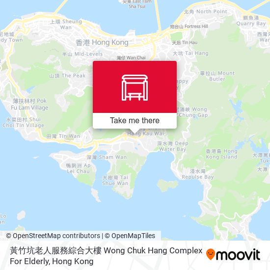 黃竹坑老人服務綜合大樓 Wong Chuk Hang Complex For Elderly地圖