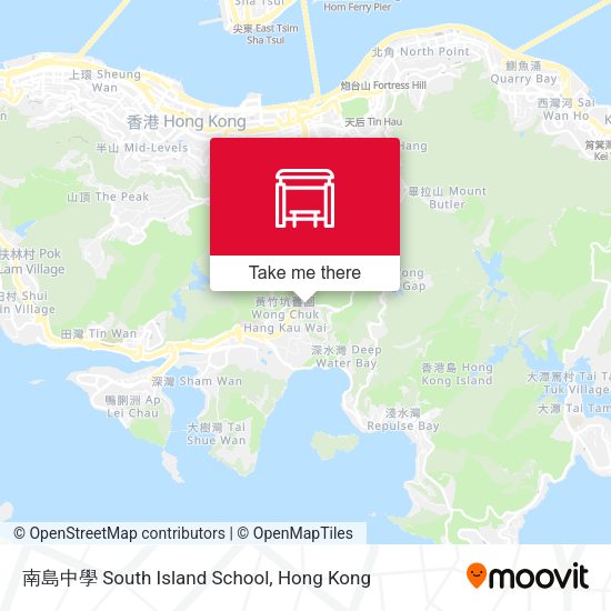 南島中學 South Island School map