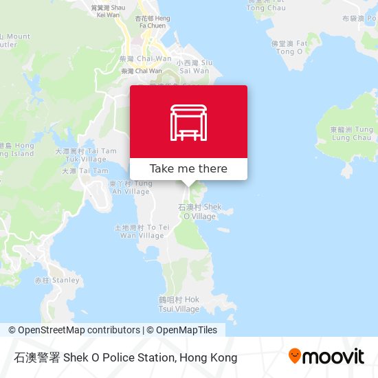 石澳警署 Shek O Police Station map