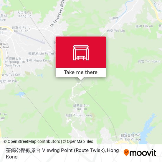 荃錦公路觀景台 Viewing Point (Route Twisk) map