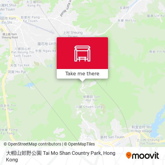 大帽山郊野公園 Tai Mo Shan Country Park map