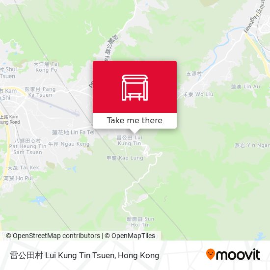 雷公田村 Lui Kung Tin Tsuen map