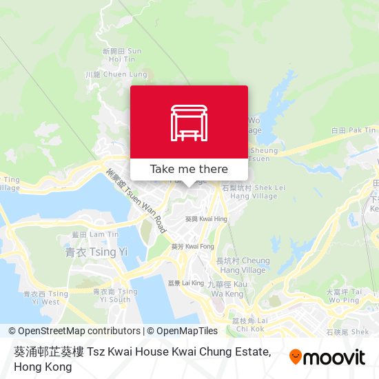 葵涌邨芷葵樓 Tsz Kwai House Kwai Chung Estate map