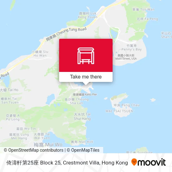 倚濤軒第25座 Block 25, Crestmont Villa map