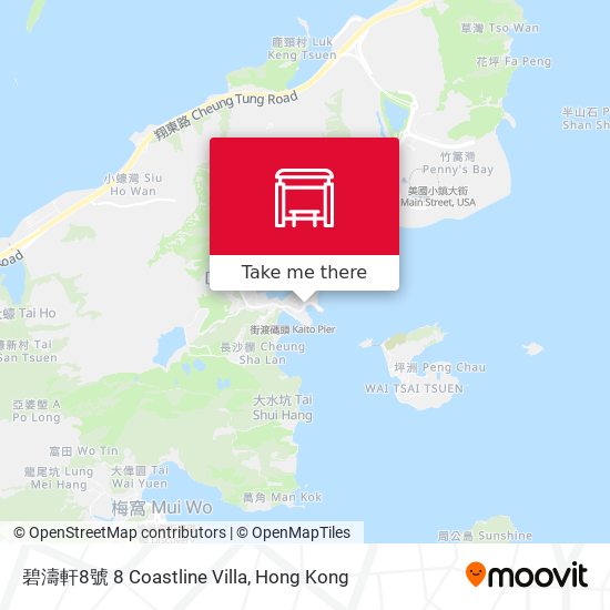 碧濤軒8號 8 Coastline Villa map