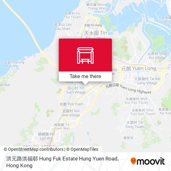 洪元路洪福邨 Hung Fuk Estate Hung Yuen Road map