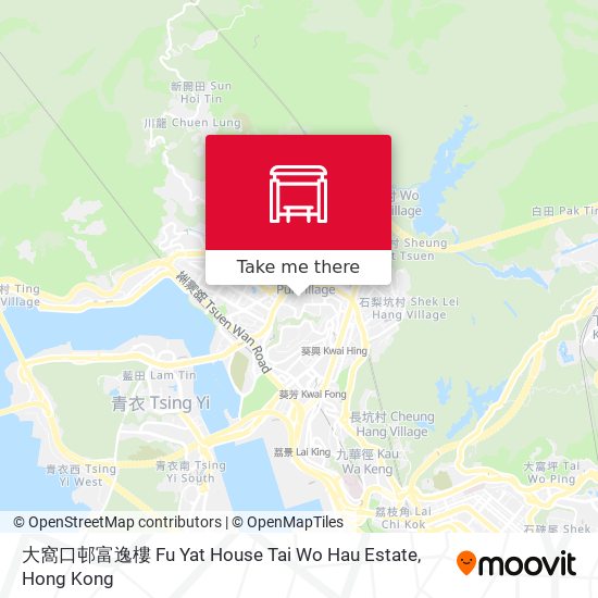 大窩口邨富逸樓 Fu Yat House Tai Wo Hau Estate map