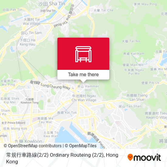 常規行車路線(2 / 2) Ordinary Routeing (2 / 2) map