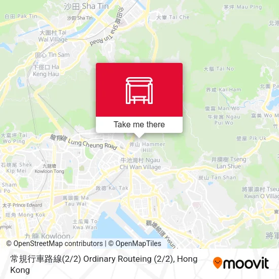 常規行車路線(2 / 2) Ordinary Routeing (2 / 2)地圖