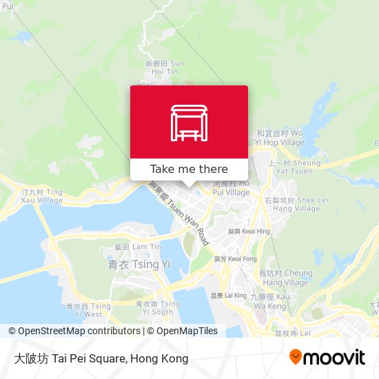 大陂坊 Tai Pei Square map