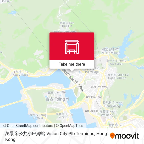 萬景峯公共小巴總站 Vision City Plb Terminus map