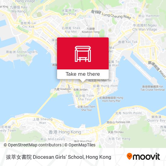 拔萃女書院 Diocesan Girls' School map