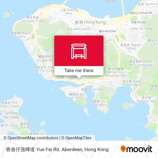 香港仔漁暉道 Yue Fai Rd. Aberdeen map