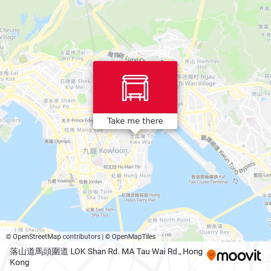 落山道馬頭圍道 LOK Shan Rd. MA Tau Wai Rd. map