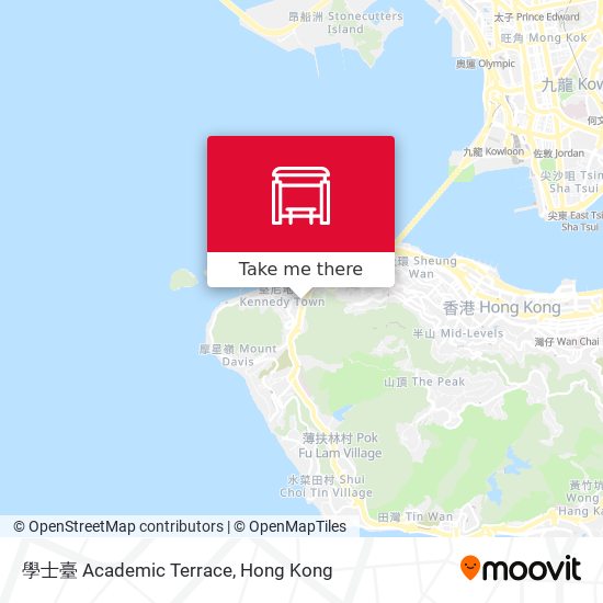 學士臺 Academic Terrace map