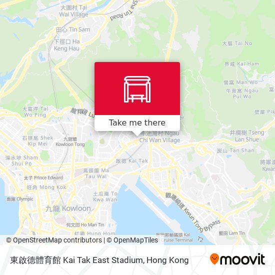 東啟德體育館 Kai Tak East Stadium map