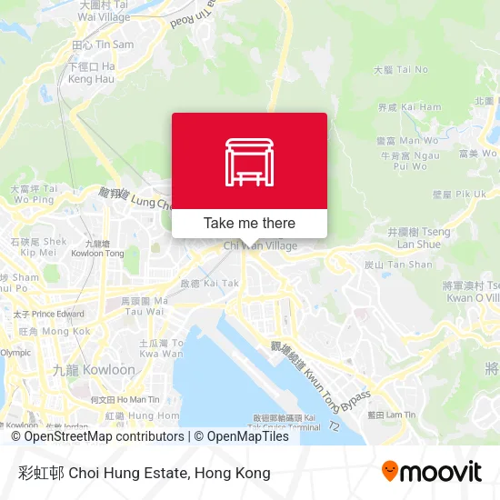 彩虹邨 Choi Hung Estate map