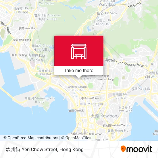 欽州街 Yen Chow Street地圖