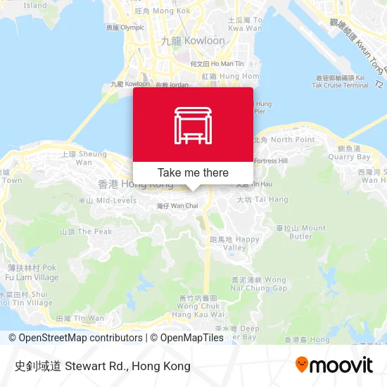 史釗域道 Stewart Rd. map