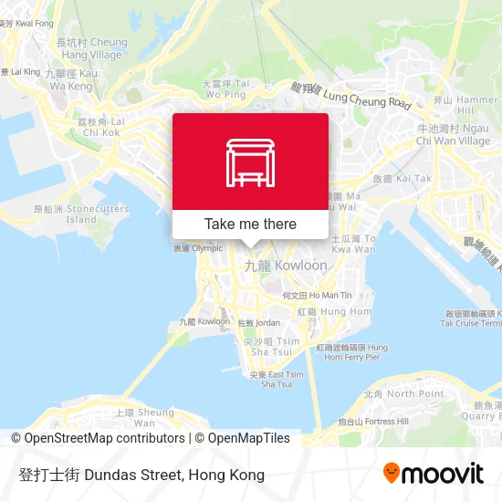 登打士街 Dundas Street map