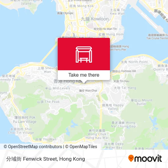 分域街 Fenwick Street map