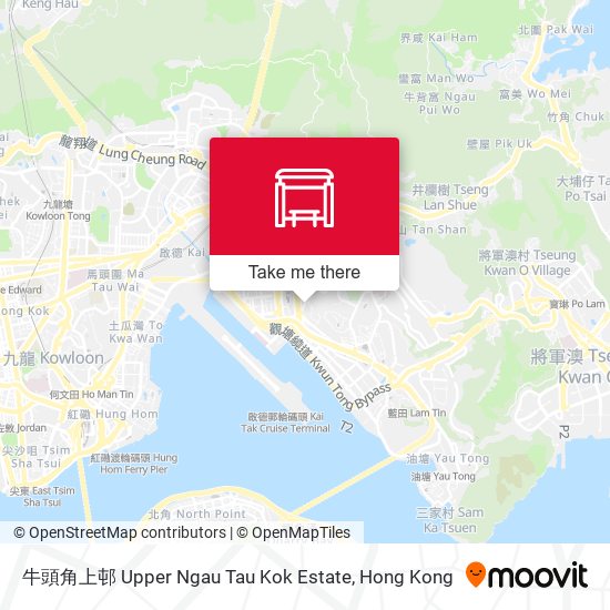 牛頭角上邨 Upper Ngau Tau Kok Estate地圖