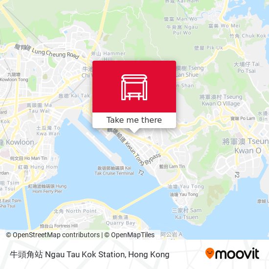 牛頭角站 Ngau Tau Kok Station map