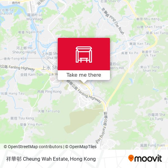 祥華邨 Cheung Wah Estate map